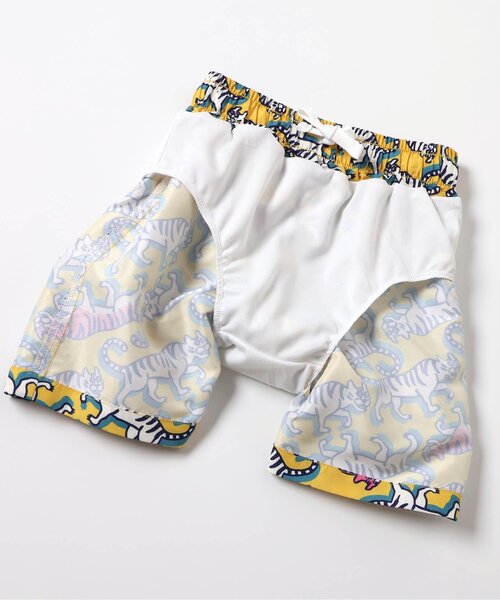 BREEZE(ブリーズ)の「【UVカット】無地・総柄わくわくビーチショーツ(水着・キッズ・その他2/オレンジ/その他11/イエロー/レインボー/レッド/ブラック/エメラルド/アイボリー/ブルー/その他12・80/90/100/110/120/130/140/150)」の16枚目の写真