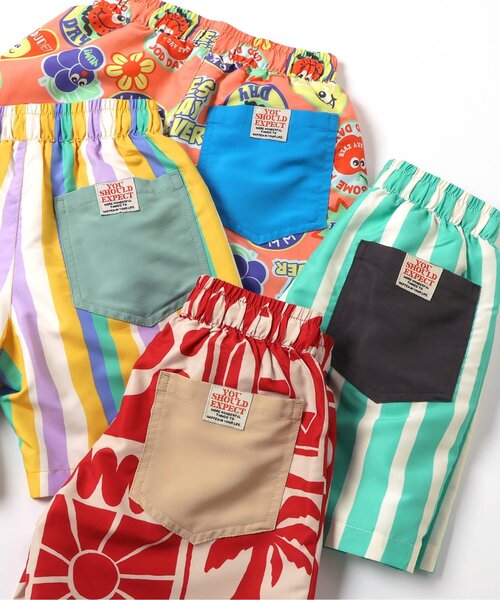 BREEZE(ブリーズ)の「【UVカット】無地・総柄わくわくビーチショーツ(水着・キッズ・その他2/オレンジ/その他11/イエロー/レインボー/レッド/ブラック/エメラルド/アイボリー/ブルー/その他12・80/90/100/110/120/130/140/150)」の17枚目の写真