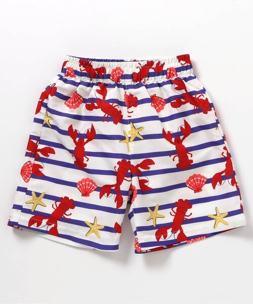 BREEZE(ブリーズ)の「【UVカット】無地・総柄わくわくビーチショーツ(水着・キッズ・その他2/オレンジ/その他11/イエロー/レインボー/レッド/ブラック/エメラルド/アイボリー/ブルー/その他12・80/90/100/110/120/130/140/150)」の21枚目の写真