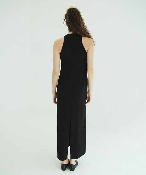 CLANE（クラネ）の「FRONT ZIP AMERICAN SLEEVE ONEPIECE（ワンピース・レディース・ブラック/その他・0/1/2）」の6枚目の写真