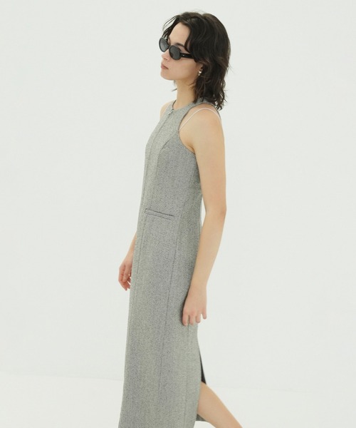 CLANE（クラネ）の「FRONT ZIP AMERICAN SLEEVE ONEPIECE（ワンピース・レディース・ブラック/その他・0/1/2）」の12枚目の写真