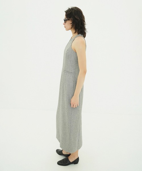 CLANE（クラネ）の「FRONT ZIP AMERICAN SLEEVE ONEPIECE（ワンピース・レディース・ブラック/その他・0/1/2）」の11枚目の写真
