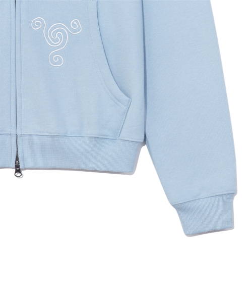 THECOLDESTMOMENT(ザコールデストモーメント)の「TCM snail hooded zip-up (sky blue)(パーカー・レディース・その他・LARGE/SMALL/MEDIUM)」の5枚目の写真