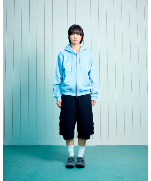 THECOLDESTMOMENT(ザコールデストモーメント)の「TCM snail hooded zip-up (sky blue)(パーカー・レディース・その他・LARGE/SMALL/MEDIUM)」の6枚目の写真