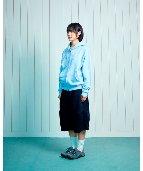 THECOLDESTMOMENT(ザコールデストモーメント)の「TCM snail hooded zip-up (sky blue)(パーカー・レディース・その他・LARGE/SMALL/MEDIUM)」の7枚目の写真