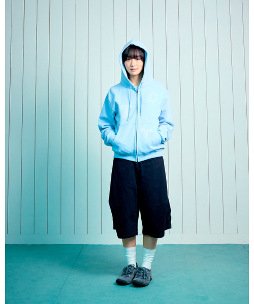 THECOLDESTMOMENT(ザコールデストモーメント)の「TCM snail hooded zip-up (sky blue)(パーカー・レディース・その他・LARGE/SMALL/MEDIUM)」の11枚目の写真