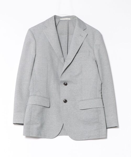 MEN'S MELROSE(メンズメルローズ)の「カラミストレッチコンフォートジャケット(セットアップ可)(テーラードジャケット・メンズ・ネイビー/ライトグレー・2/3/4/5)」の1枚目の写真