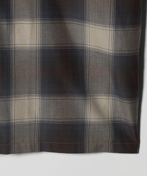 Jieda（ジエダ）の「＜JIEDA＞チェック オープンカラー ショートスリーブ シャツ（シャツ/ブラウス・メンズ・ダークブラウン/ブラック・2/1）」の6枚目の写真