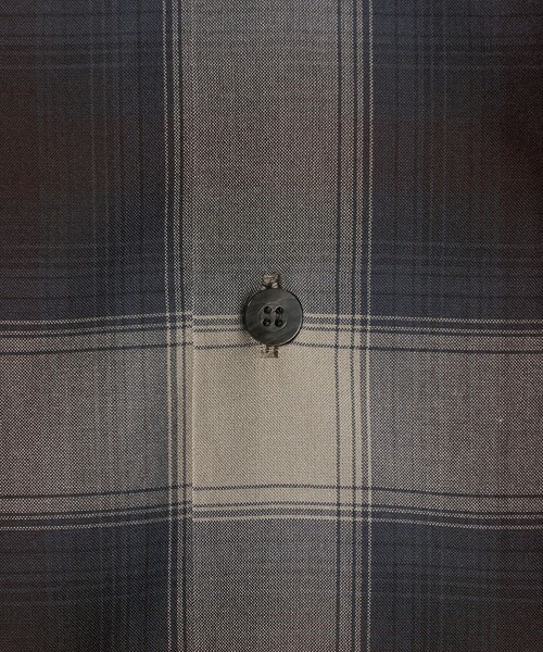 Jieda（ジエダ）の「＜JIEDA＞チェック オープンカラー ショートスリーブ シャツ（シャツ/ブラウス・メンズ・ダークブラウン/ブラック・2/1）」の8枚目の写真