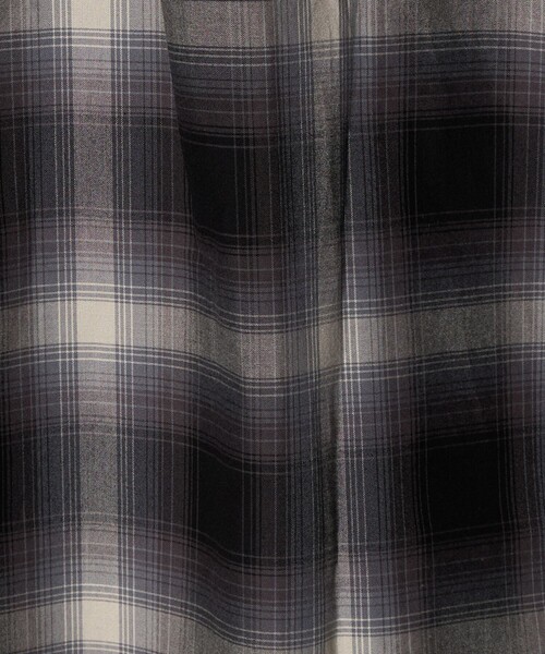 Jieda（ジエダ）の「＜JIEDA＞チェック オープンカラー ショートスリーブ シャツ（シャツ/ブラウス・メンズ・ダークブラウン/ブラック・2/1）」の11枚目の写真