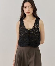 ADAM ET ROPE' | コードレースタンクジレ(ベスト)