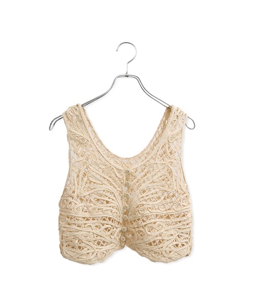 ADAM ET ROPE'（アダムエロペ）の「コードレースタンクジレ（ベスト・レディース・ブラック/キナリ・FREE）」の15枚目の写真