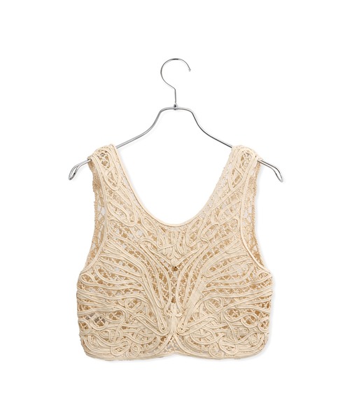 ADAM ET ROPE'（アダムエロペ）の「コードレースタンクジレ（ベスト・レディース・ブラック/キナリ・FREE）」の16枚目の写真