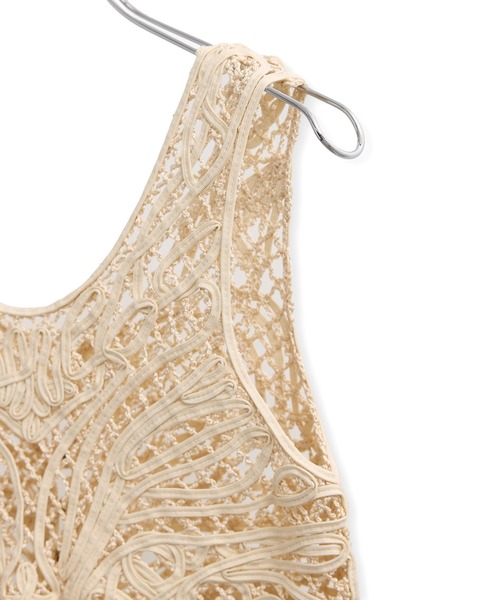 ADAM ET ROPE'（アダムエロペ）の「コードレースタンクジレ（ベスト・レディース・ブラック/キナリ・FREE）」の18枚目の写真