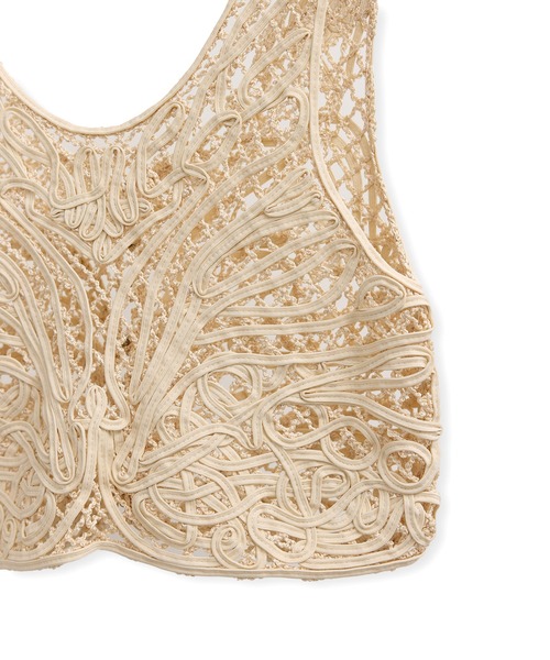 ADAM ET ROPE'（アダムエロペ）の「コードレースタンクジレ（ベスト・レディース・ブラック/キナリ・FREE）」の19枚目の写真