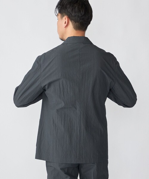 SHIPS（シップス）の「SHIPS:〈洗濯機可能〉CO+ ジャケット(セットアップ対応)（テーラードジャケット・メンズ・グレー系その他/ダークグレー/ブラック・MEDIUM/LARGE/SMALL）」の8枚目の写真