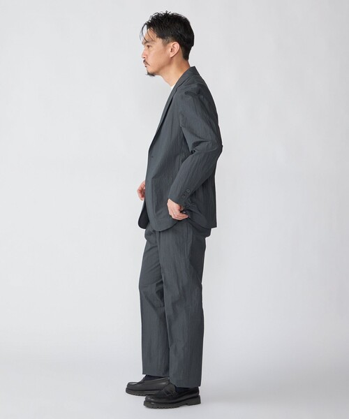 SHIPS（シップス）の「SHIPS:〈洗濯機可能〉CO+ ジャケット(セットアップ対応)（テーラードジャケット・メンズ・グレー系その他/ダークグレー/ブラック・MEDIUM/LARGE/SMALL）」の20枚目の写真