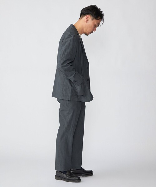 SHIPS（シップス）の「SHIPS:〈洗濯機可能〉CO+ ジャケット(セットアップ対応)（テーラードジャケット・メンズ・グレー系その他/ダークグレー/ブラック・MEDIUM/LARGE/SMALL）」の22枚目の写真