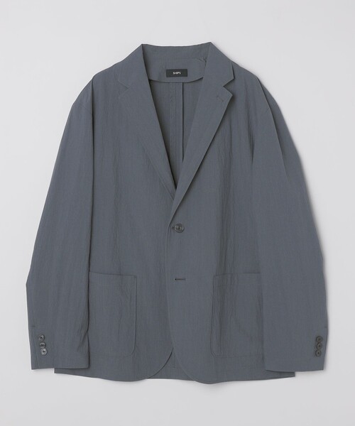 SHIPS（シップス）の「SHIPS:〈洗濯機可能〉CO+ ジャケット(セットアップ対応)（テーラードジャケット・メンズ・グレー系その他/ダークグレー/ブラック・MEDIUM/LARGE/SMALL）」の15枚目の写真