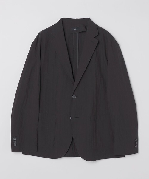 SHIPS（シップス）の「SHIPS:〈洗濯機可能〉CO+ ジャケット(セットアップ対応)（テーラードジャケット・メンズ・グレー系その他/ダークグレー/ブラック・MEDIUM/LARGE/SMALL）」の17枚目の写真