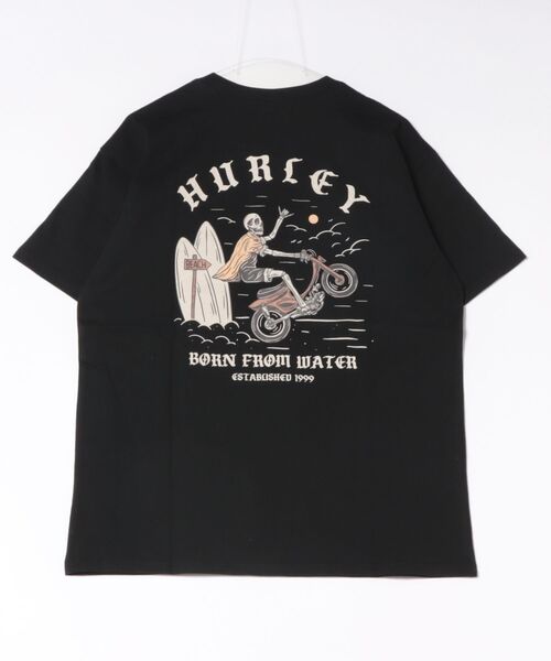 Hurley （ハーレー）の「【Hurley:ハーレー】ヘビーウェイトコットンTシャツ　オーバーサイズシルエット　バックプリント　WHEELIE OVRSZD SS TEE（Tシャツ/カットソー・メンズ・ブラック/ライトブルー/ホワイト/ブルーグレー・LARGE/SMALL/MEDIUM/X-LARGE）」の6枚目の写真