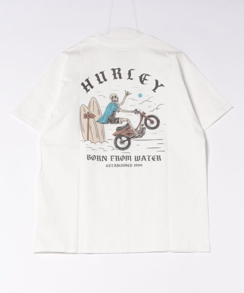 Hurley （ハーレー）の「【Hurley:ハーレー】ヘビーウェイトコットンTシャツ　オーバーサイズシルエット　バックプリント　WHEELIE OVRSZD SS TEE（Tシャツ/カットソー・メンズ・ブラック/ライトブルー/ホワイト/ブルーグレー・LARGE/SMALL/MEDIUM/X-LARGE）」の9枚目の写真