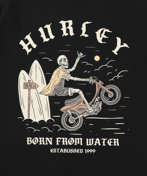 Hurley （ハーレー）の「【Hurley:ハーレー】ヘビーウェイトコットンTシャツ　オーバーサイズシルエット　バックプリント　WHEELIE OVRSZD SS TEE（Tシャツ/カットソー・メンズ・ブラック/ライトブルー/ホワイト/ブルーグレー・LARGE/SMALL/MEDIUM/X-LARGE）」の18枚目の写真