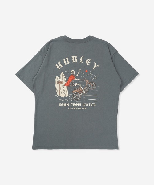 Hurley （ハーレー）の「【Hurley:ハーレー】ヘビーウェイトコットンTシャツ　オーバーサイズシルエット　バックプリント　WHEELIE OVRSZD SS TEE（Tシャツ/カットソー・メンズ・ブラック/ライトブルー/ホワイト/ブルーグレー・LARGE/SMALL/MEDIUM/X-LARGE）」の19枚目の写真