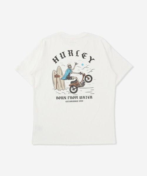 Hurley （ハーレー）の「【Hurley:ハーレー】ヘビーウェイトコットンTシャツ　オーバーサイズシルエット　バックプリント　WHEELIE OVRSZD SS TEE（Tシャツ/カットソー・メンズ・ブラック/ライトブルー/ホワイト/ブルーグレー・LARGE/SMALL/MEDIUM/X-LARGE）」の13枚目の写真