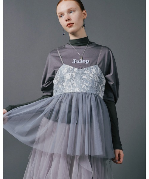 Julep(ジュレップ)の「Jacquard Bustier(その他トップス・レディース・ブラック/ブルー/ピンク・FREE)」の3枚目の写真