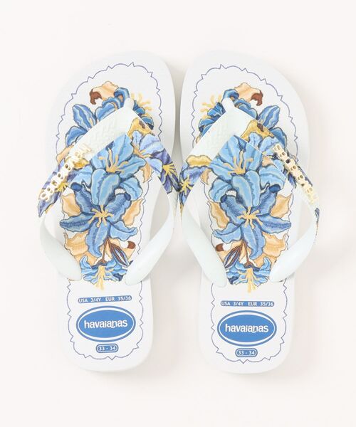 havaianas（ハワイアナス）の「TOP TROPICALIA VIBES II（サンダル・レディース・ホワイト/ブラック・22cm/23cm/24.5cm/25.5cm）」の3枚目の写真