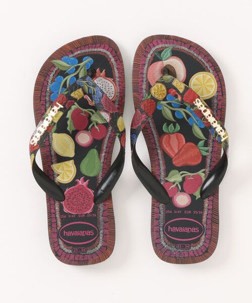 havaianas（ハワイアナス）の「TOP TROPICALIA VIBES II（サンダル・レディース・ホワイト/ブラック・22cm/23cm/24.5cm/25.5cm）」の4枚目の写真