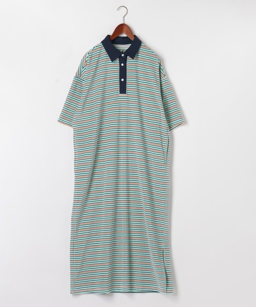 niko and...（ニコアンド）の「[MODE NORM CORE] パイルラガーマキシワンピース（ワンピース・レディース・ネイビー/ベージュ/サックスブルー・LARGE/MEDIUM）」の17枚目の写真