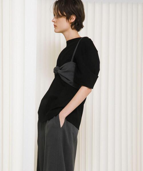 LAATO（ラート）の「puff shoulder big tee（Tシャツ/カットソー・レディース・ブラウン/ライトブルー/ブラック・FREE）」の8枚目の写真
