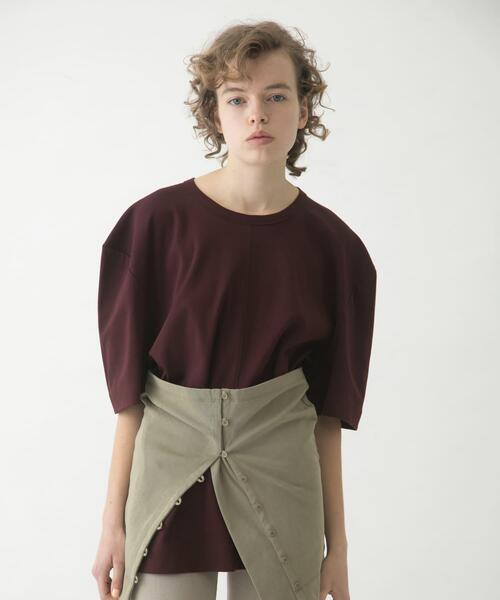 LAATO（ラート）の「puff shoulder big tee（Tシャツ/カットソー・レディース・ブラウン/ライトブルー/ブラック・FREE）」の17枚目の写真