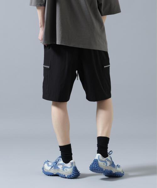 DANKE SCHON(ダンケシェーン)の「【WEB&DEPOT限定】DankeSchon/ダンケシェーン/PTWILL FLAP CARGO SHORTS(カーゴパンツ・メンズ・ブラック・L/M)」の2枚目の写真
