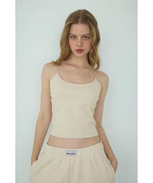 ALEXIA STAM（アリシアスタン）の「Spaghetti Strap Padded Camisole /パッドinスパゲッティキャミ（キャミソール・レディース・ブラック/ブルー/クリーム/ブラウン・L/M/S）」の3枚目の写真