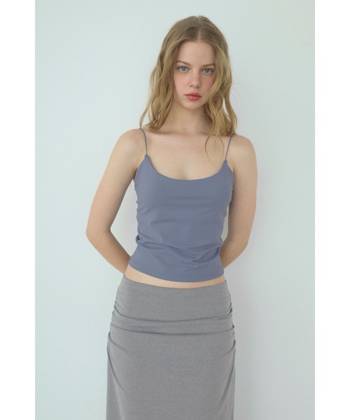 ALEXIA STAM（アリシアスタン）の「Spaghetti Strap Padded Camisole /パッドinスパゲッティキャミ（キャミソール・レディース・ブラック/ブルー/クリーム/ブラウン・L/M/S）」の5枚目の写真