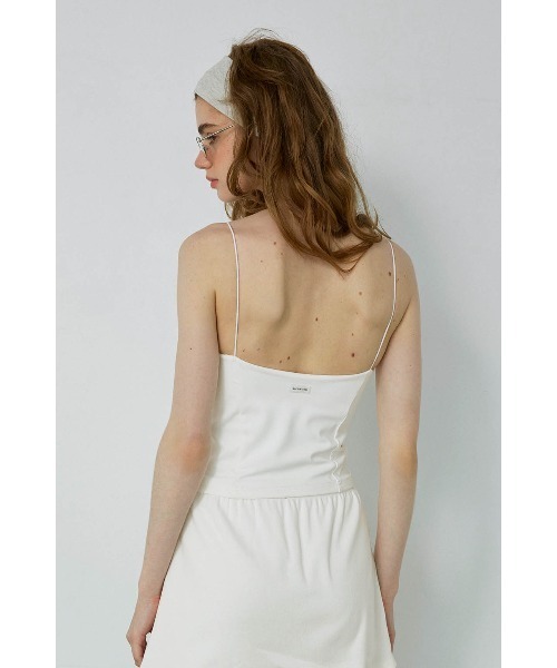 ALEXIA STAM(アリシアスタン)の「Spaghetti Strap Padded Camisole /パッドinスパゲッティキャミ(キャミソール・レディース・ブラック/ブルー/クリーム/ブラウン/グリーン/ピンク/ホワイト・L/M/S)」の16枚目の写真