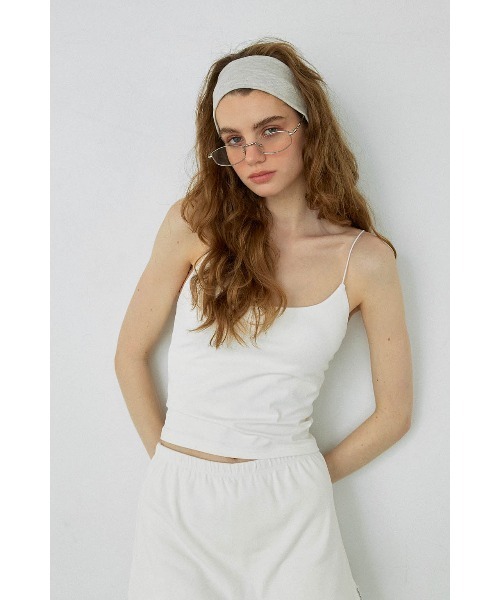 ALEXIA STAM(アリシアスタン)の「Spaghetti Strap Padded Camisole /パッドinスパゲッティキャミ(キャミソール・レディース・ブラック/ブルー/クリーム/ブラウン/グリーン/ピンク/ホワイト・L/M/S)」の17枚目の写真