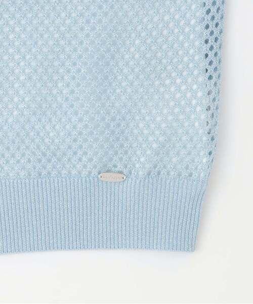 mezzo piano Junior（メゾピアノジュニア）の「【人気商品再入荷】【直営店で取り扱い無し】ラメメッシュニット＆半袖Tシャツセット（ニット/セーター・キッズ・サックスブルー/ライトピンク・M:150cm/L:160cm/S:140cm）」の14枚目の写真