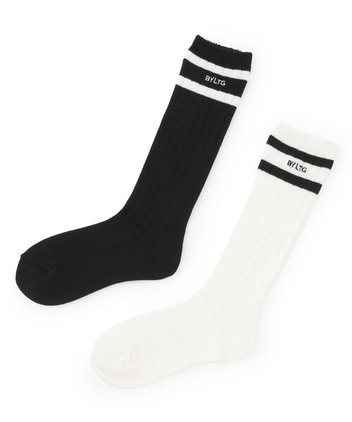 by LOVEiT(バイラビット)の「ラインルーズソックス(ソックス/靴下・キッズ・ブラック/オフホワイト・19-23cm)」の5枚目の写真