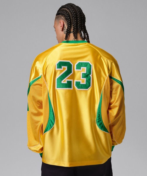 JORDAN BRAND(ジョーダンブランド)の「JORDAN BRAND M J STMT GOALIE TOP P6 / ジョーダン ブランド ジョーダン STMT GOALIE L/S トップ P6 / NIKE【SP】(ジャージ・メンズ・イエロー/ブルー・S/M/L/XL/XXL)」の8枚目の写真