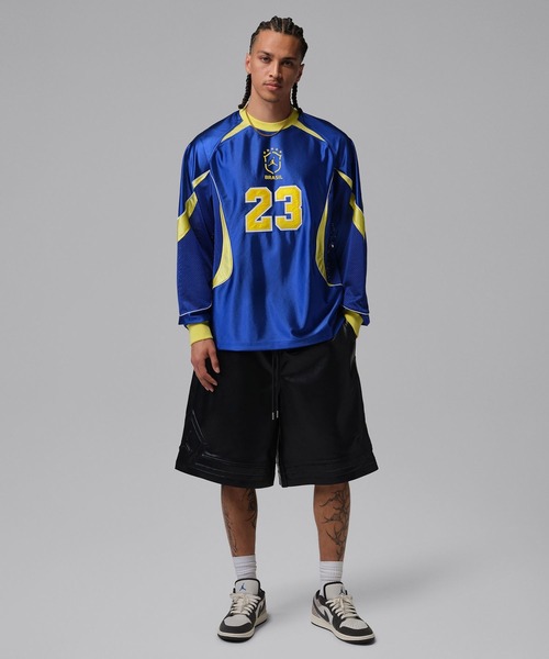 JORDAN BRAND(ジョーダンブランド)の「JORDAN BRAND M J STMT GOALIE TOP P6 / ジョーダン ブランド ジョーダン STMT GOALIE L/S トップ P6 / NIKE【SP】(ジャージ・メンズ・イエロー/ブルー・S/M/L/XL/XXL)」の16枚目の写真