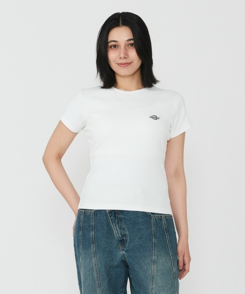 Dickies(ディッキーズ)の「Dickies/ディッキーズ グレーズビルTシャツ 半袖/ロゴTシャツ(Tシャツ/カットソー・レディース・ブルー/ブラック/ホワイト・MEDIUM/SMALL)」の2枚目の写真