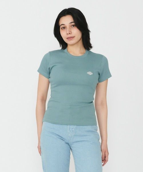 Dickies(ディッキーズ)の「Dickies/ディッキーズ グレーズビルTシャツ 半袖/ロゴTシャツ(Tシャツ/カットソー・レディース・ブルー/ブラック/ホワイト・MEDIUM/SMALL)」の3枚目の写真