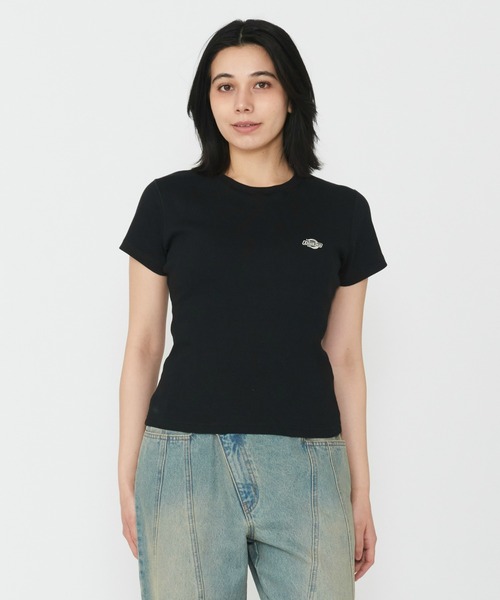 Dickies(ディッキーズ)の「Dickies/ディッキーズ グレーズビルTシャツ 半袖/ロゴTシャツ(Tシャツ/カットソー・レディース・ブルー/ブラック/ホワイト・MEDIUM/SMALL)」の1枚目の写真
