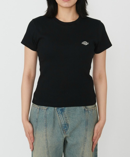 Dickies(ディッキーズ)の「Dickies/ディッキーズ グレーズビルTシャツ 半袖/ロゴTシャツ(Tシャツ/カットソー・レディース・ブルー/ブラック/ホワイト・MEDIUM/SMALL)」の6枚目の写真