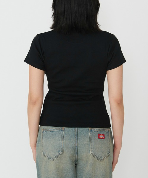 Dickies(ディッキーズ)の「Dickies/ディッキーズ グレーズビルTシャツ 半袖/ロゴTシャツ(Tシャツ/カットソー・レディース・ブルー/ブラック/ホワイト・MEDIUM/SMALL)」の8枚目の写真
