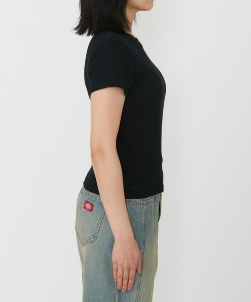 Dickies(ディッキーズ)の「Dickies/ディッキーズ グレーズビルTシャツ 半袖/ロゴTシャツ(Tシャツ/カットソー・レディース・ブルー/ブラック/ホワイト・MEDIUM/SMALL)」の9枚目の写真